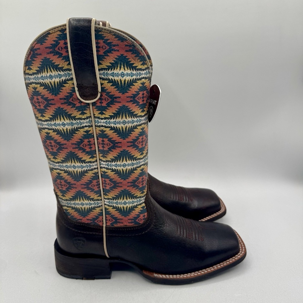 Ariat Pendleton Circuit Savanna Boot Women's Size 6 B Crackle Cafe Brown Leather - Picture 5 of 16